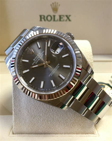 rolex datejust 41 dark rhodium review|rolex datejust 41 retail price.